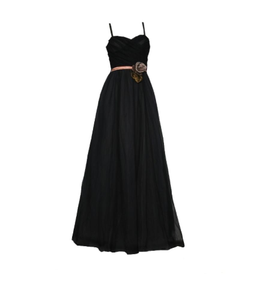 Hoss Intropia - Seidentaftkleid mit Blütengürtel und ausgestellter Form,
ca. 590 Euro