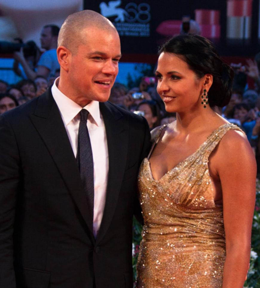 Glücklich: Matt Damon und seine Frau Luciana Barroso