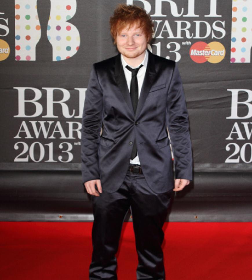 Auch Rotschopf Ed Sheeran lief über den Roten Teppich