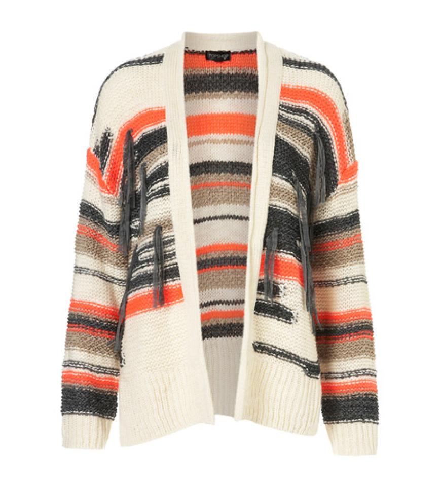 Die hält auch Nicky Hilton warm: Strickjacke im lässigen