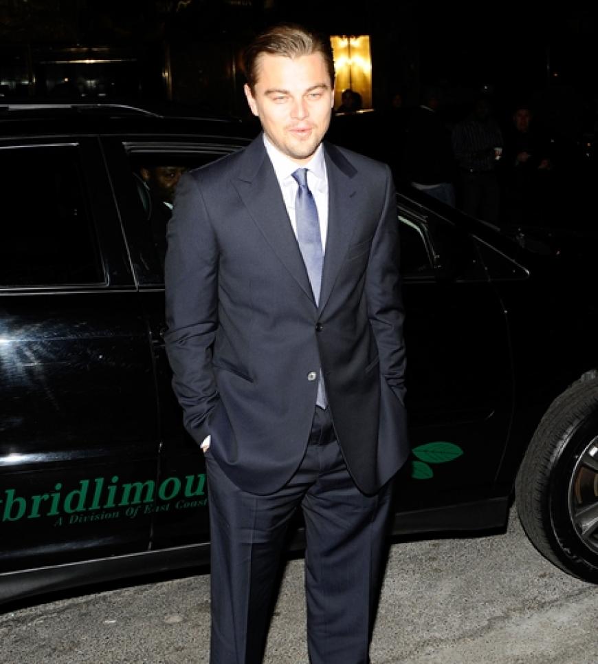 Er kam ohne seine Model-Freundin Bar Refaeli: Leonardo DiCaprio