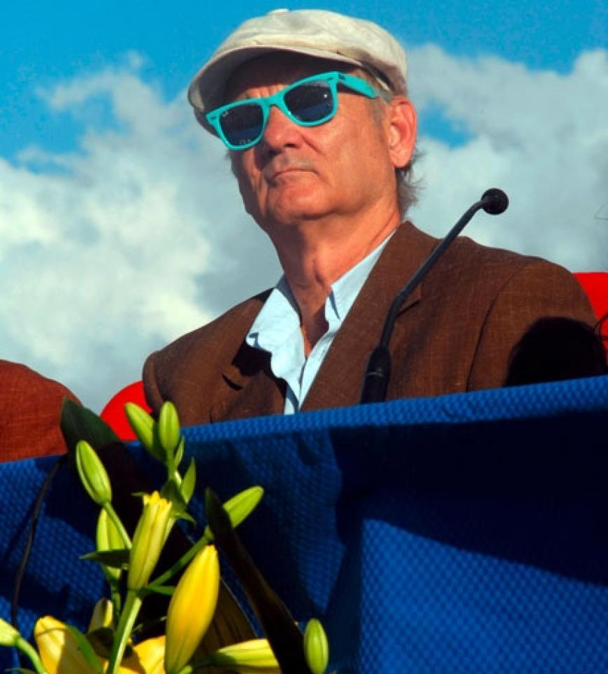 Bill Murray auf dem Pressepodest