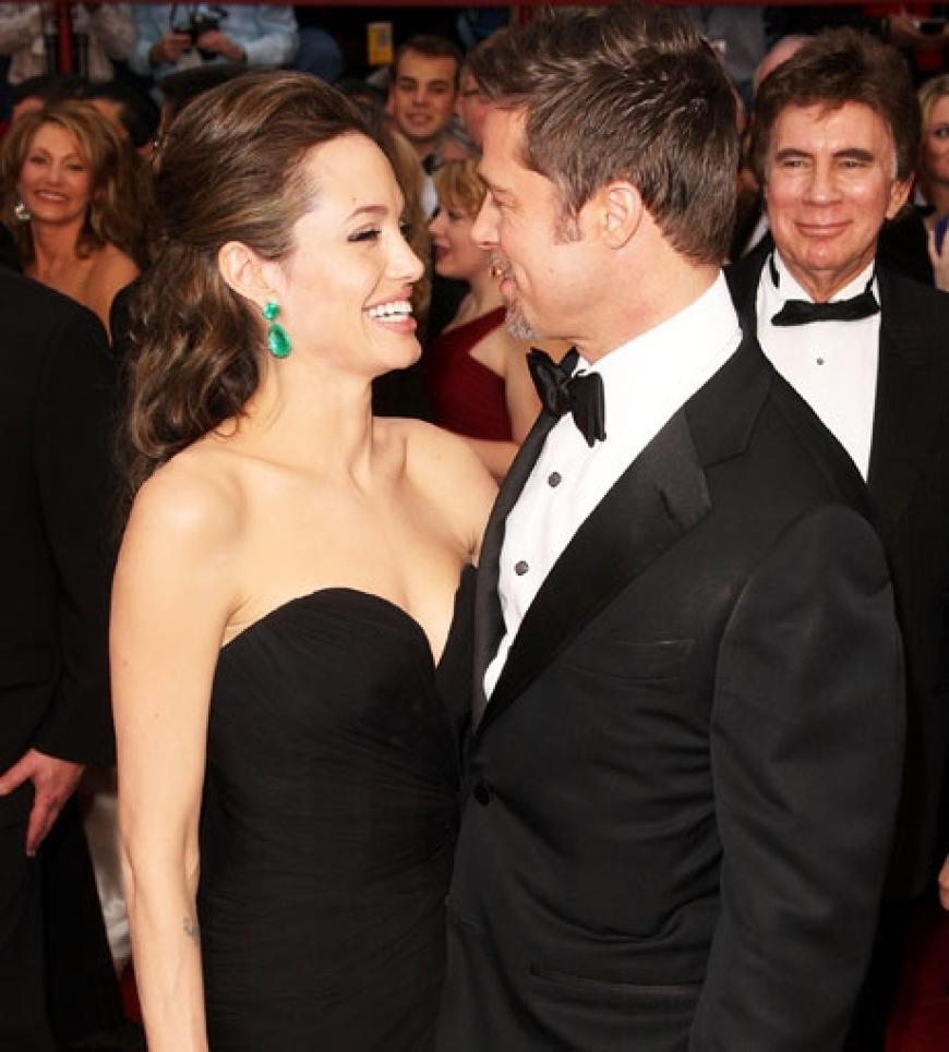Der Höhepunkt der Oscar-Verleihung 2009: Angelina Jolie und Brad Pitt