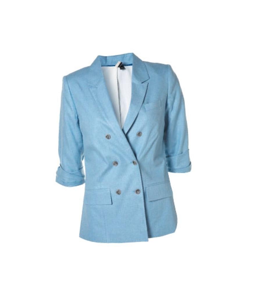 Doppelreihig mit 3/4-Ärmeln von Topshop, ca. 55 Euro