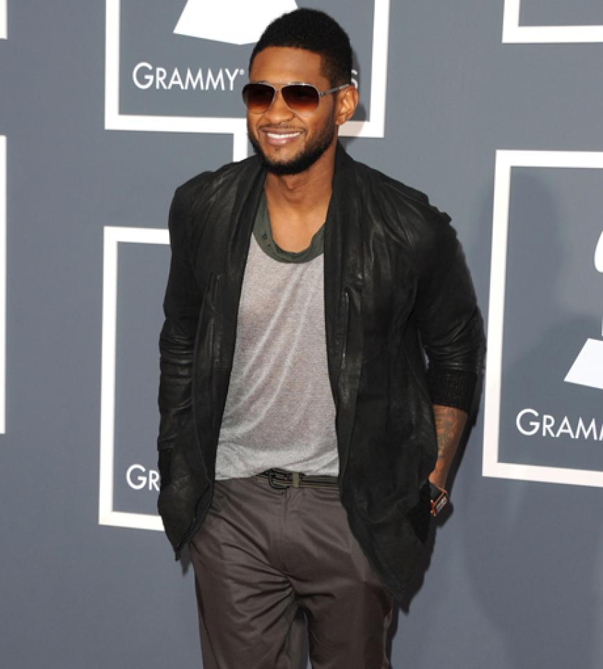 Lässig und gut gelaunt: RnB-Star Usher
