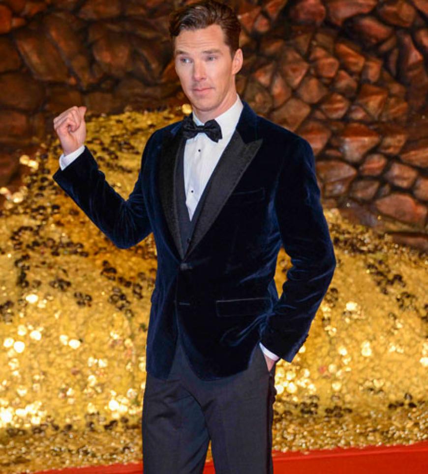 Hunderte Fans warteten stundenlang vor dem Kino im Sony Center auch auf ihn: Hauptdarsteller Benedict Cumberbatch (spielt
