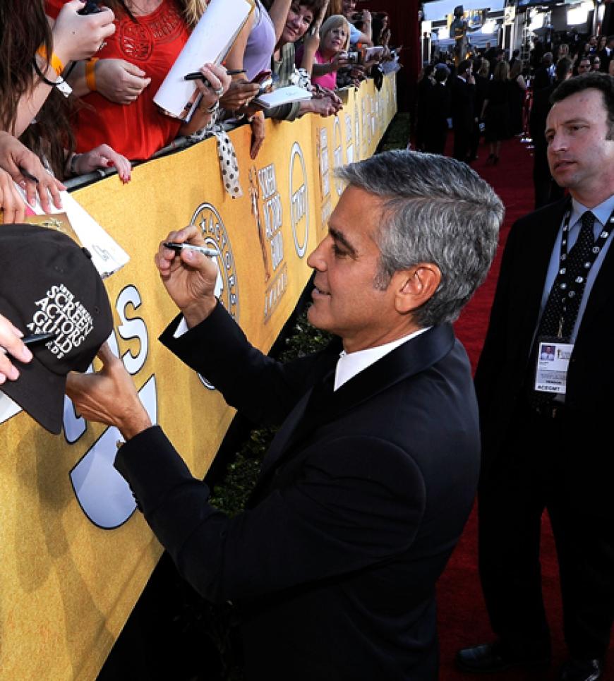 George Clooney hautnah für die Fans