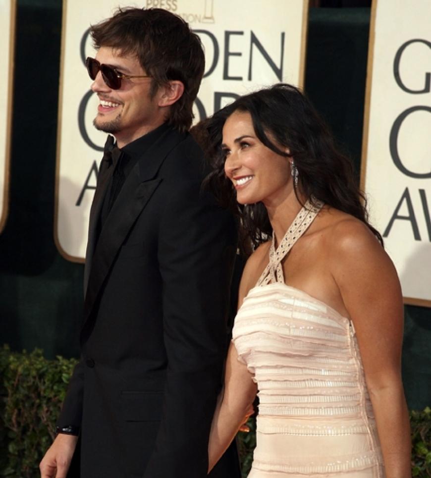 Ashton Kutcher und seine Ehefrau Demi Moore