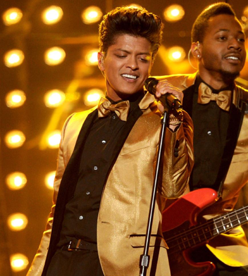 Golden Boy: Bruno Mars war gut gelaunt - und das obwohl er am Ende leider sogar leer ausging