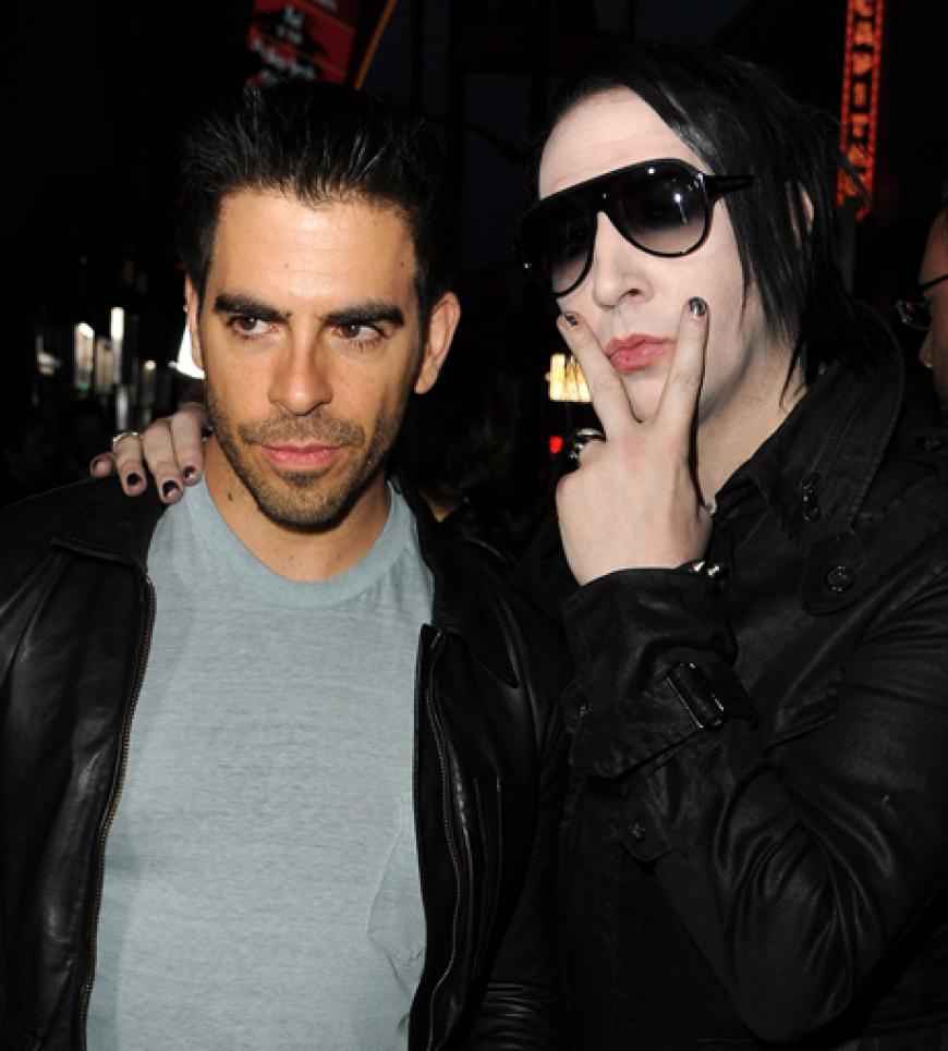 Regisseur Eli Roth ging mit Grusel-Rocker Marilyn Manson auf Tuchfühlung
