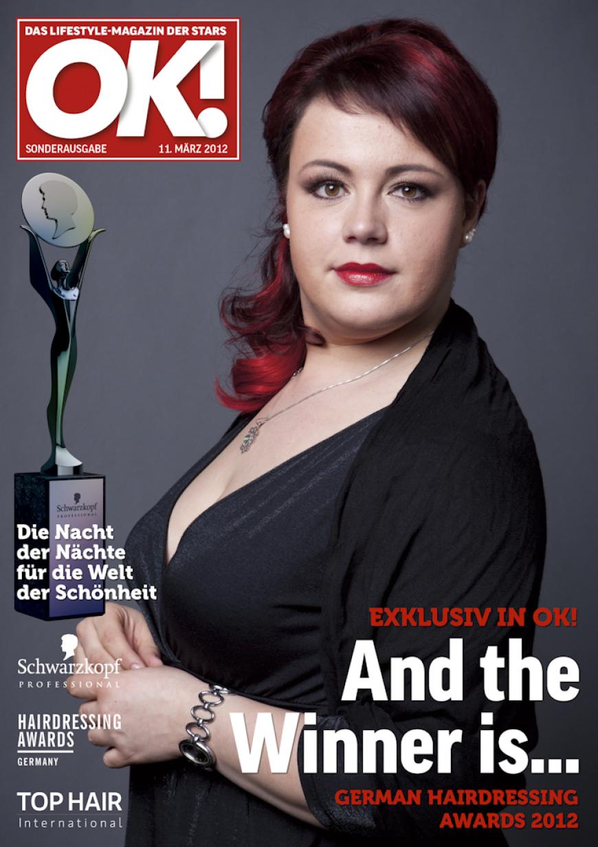 Einmal im Leben das Cover der OK! zieren! Für die Gäste des „German Hairdressing Award 2012“ wurde dieses Traum Wirklichkeit. Jeder Gast des Gala-Abends konnte an einem persönlichen OK! Fotoshooting teilnehmen - und die tollen Ergebnisse sehen Sie hier! Viel Spaß beim Durchklicken!