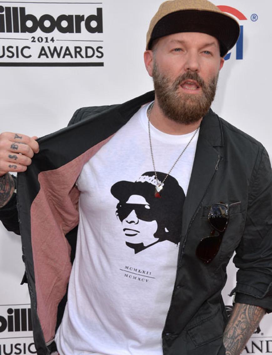 Den gibt's ja auch noch! Fred Durst (Limp Bizkit) feierte mit in Las Vegas