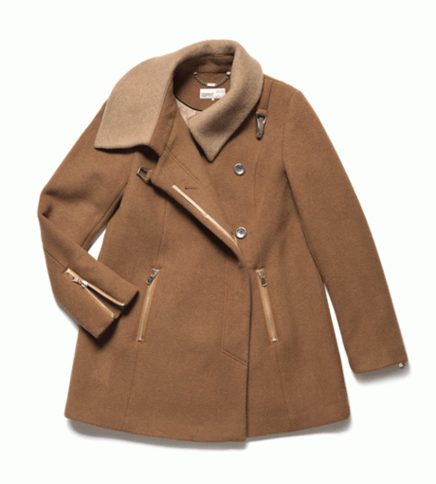 7. Oktober 2012: Zieht euch warm an! Der schicke Camel-Mantel von Esprit hilft dabei, ca. 230 Euro