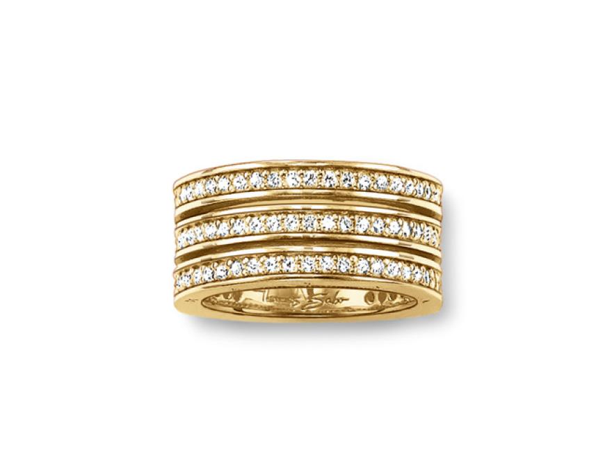 Mehrreihiger Ring von Thomas Sabo, ca. 280 Euro