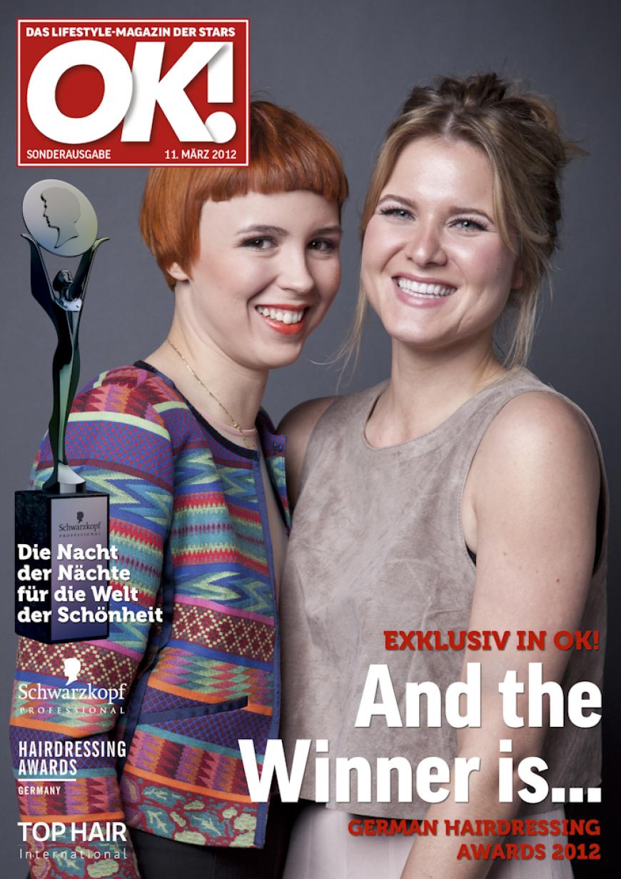 Einmal im Leben das Cover der OK! zieren! Für die Gäste des „German Hairdressing Award 2012“ wurde dieses Traum Wirklichkeit. Jeder Gast des Gala-Abends konnte an einem persönlichen OK! Fotoshooting teilnehmen - und die tollen Ergebnisse sehen Sie hier! Viel Spaß beim Durchklicken!