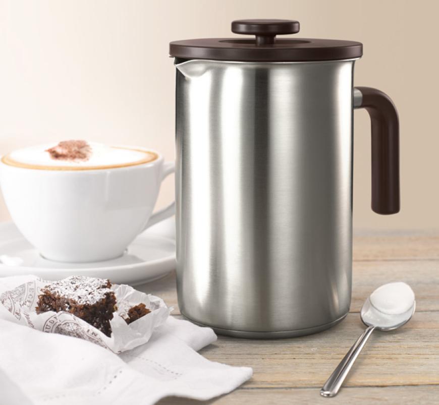 Für den perfekten Milchschaum: Hand-Milchaufschäumer von Tchibo, ca. 17,00 Euro, ab 13. August im Handel