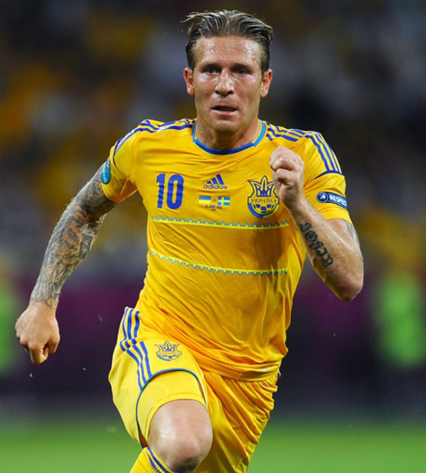 Es sind die des ukrainischen Nationalspielers Andriy Voronin