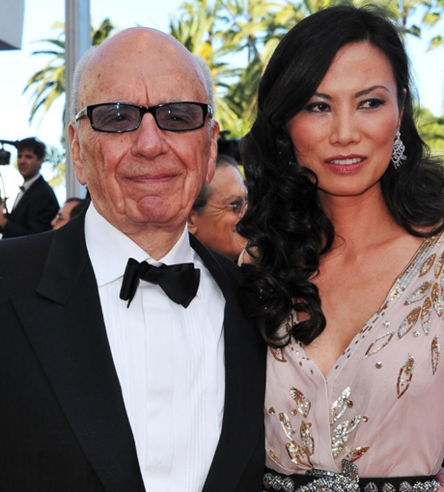 Medienmogul Rupert Murdoch mit seiner Frau Wendi bei der glamourösen