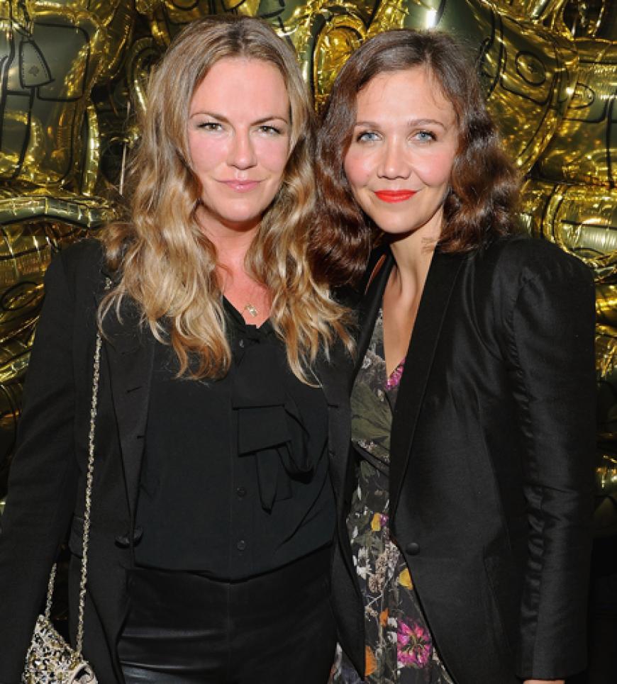 Mulberry-Designerin Emma Hill mit Maggie Gyllenhaal