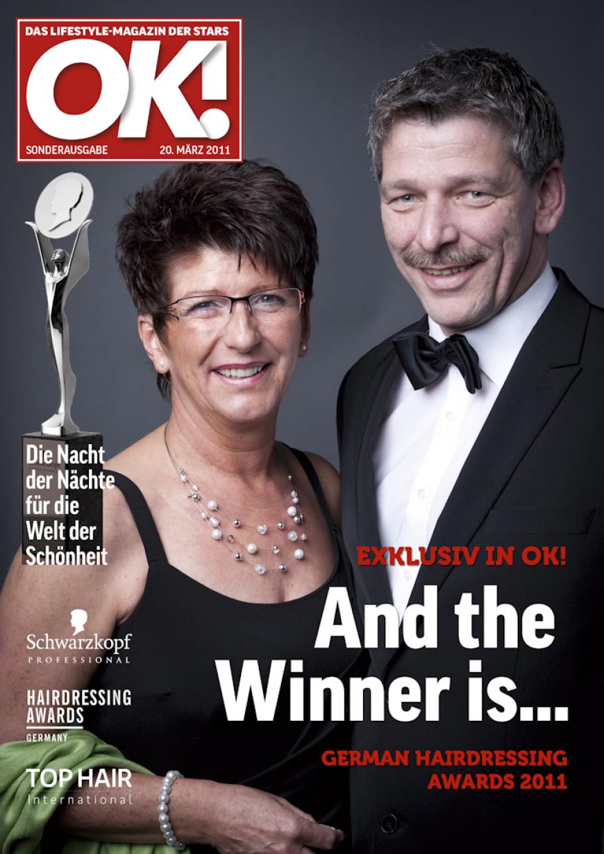 Einmal im Leben das Cover der OK! zieren! Für die Gäste des „German Hairdressing Award 2012“ wurde dieses Traum Wirklichkeit. Jeder Gast des Gala-Abends konnte an einem persönlichen OK! Fotoshooting teilnehmen - und die tollen Ergebnisse sehen Sie hier! Viel Spaß beim Durchklicken!