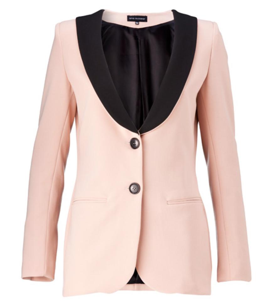 Hart trifft zart: Business Blazer von Ana Alcazar in Pink und Schwarz, ca. 530 Euro