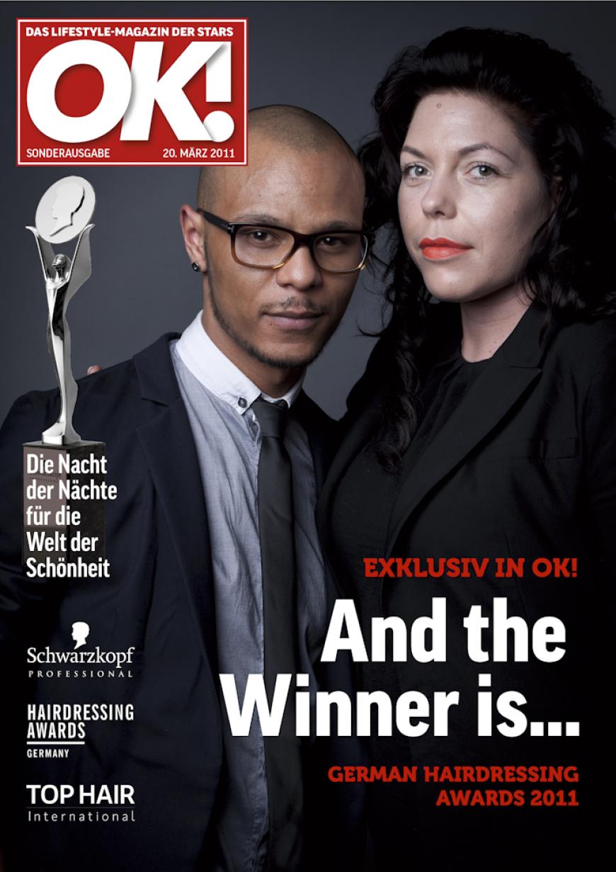 Einmal im Leben das Cover der OK! zieren! Für die Gäste des „German Hairdressing Award 2012“ wurde dieses Traum Wirklichkeit. Jeder Gast des Gala-Abends konnte an einem persönlichen OK! Fotoshooting teilnehmen - und die tollen Ergebnisse sehen Sie hier! Viel Spaß beim Durchklicken!