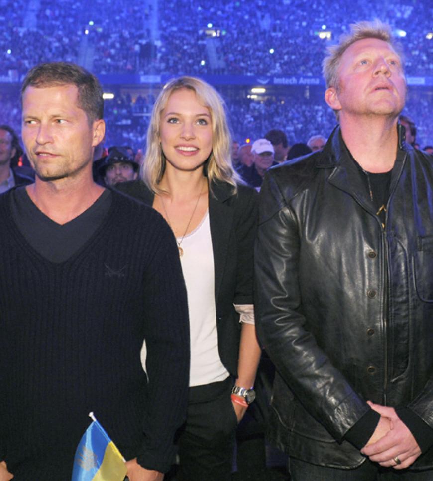 Schauspieler Til Schweiger, Freundin SvenjaHoltmann und Boris Becker im
