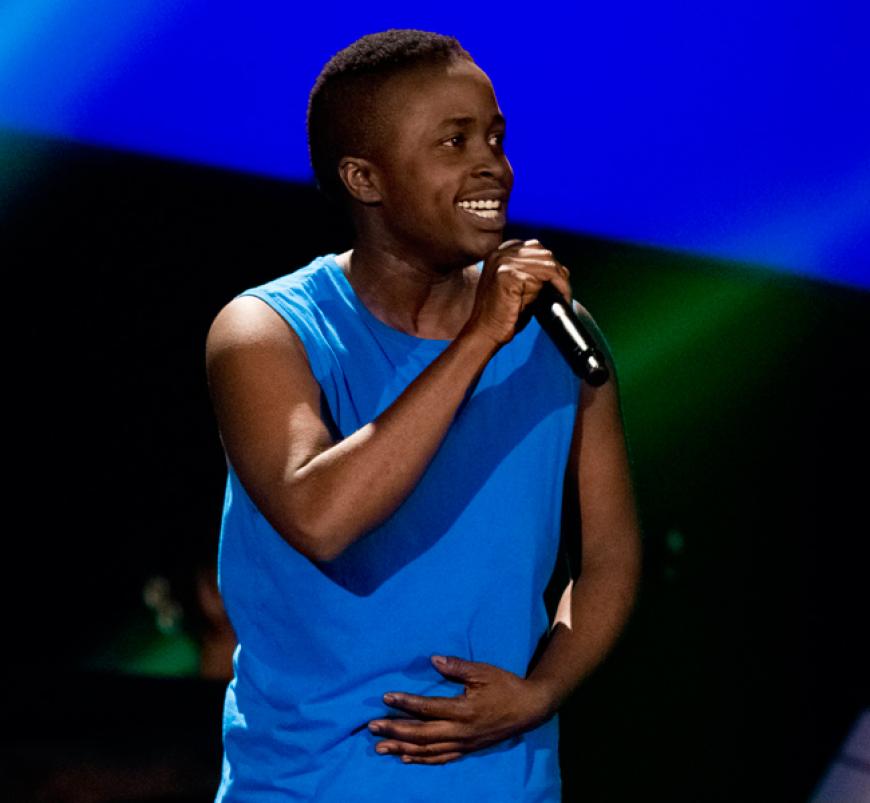 Msoke Mhina (34, aus Zürich) war früher eine Frau. Mit âI Need A Dollarâ von Aloe Blacc erkämpfte er sich einen Platz im Team Nena