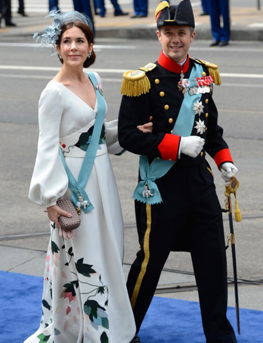 Prinzessin Mary von Dänemark mit Kronprinz Frederik von Dänemark