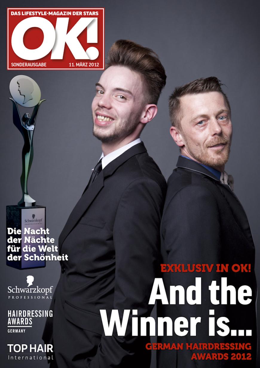 Einmal im Leben das Cover der OK! zieren! Für die Gäste des „German Hairdressing Award 2012“ wurde dieses Traum Wirklichkeit. Jeder Gast des Gala-Abends konnte an einem persönlichen OK! Fotoshooting teilnehmen - und die tollen Ergebnisse sehen Sie hier! Viel Spaß beim Durchklicken!
