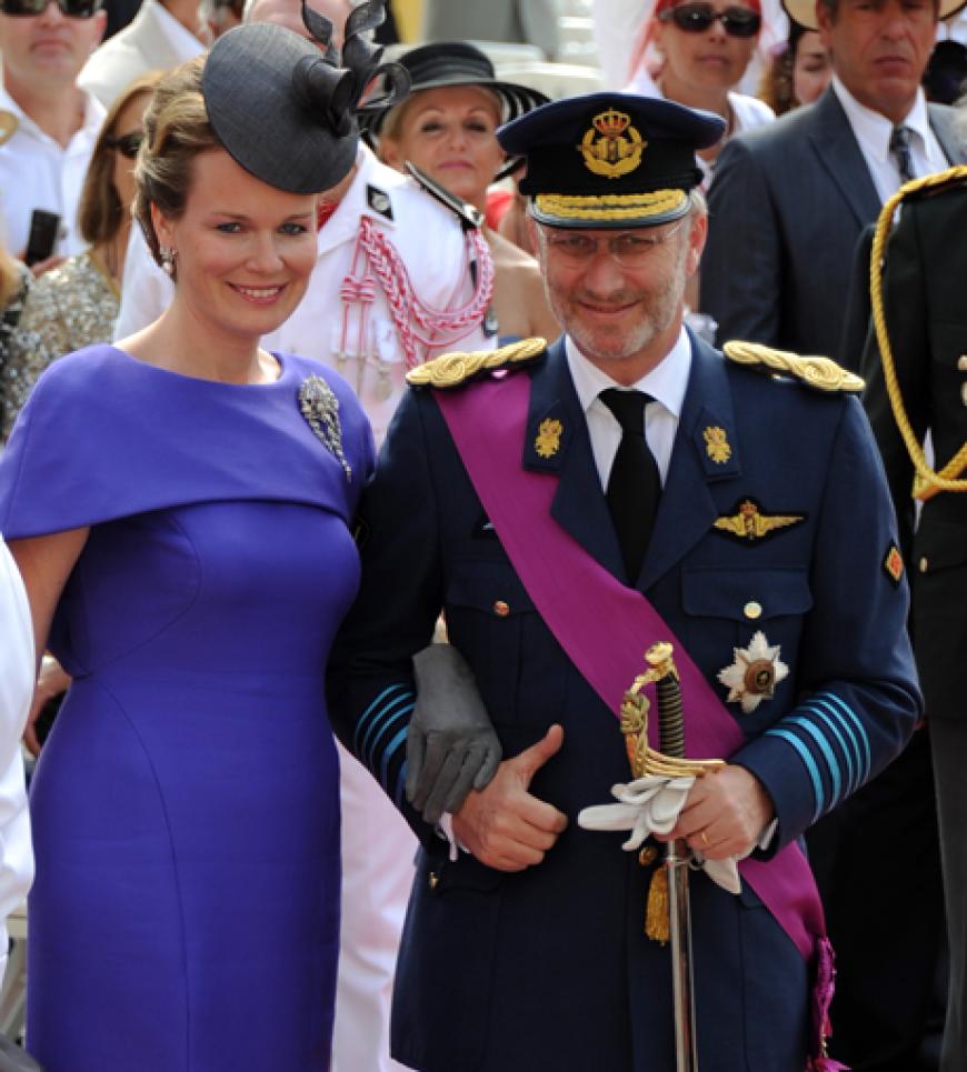 Kronprinz Philippe und Kronprinzessin Mathilde von Belgien