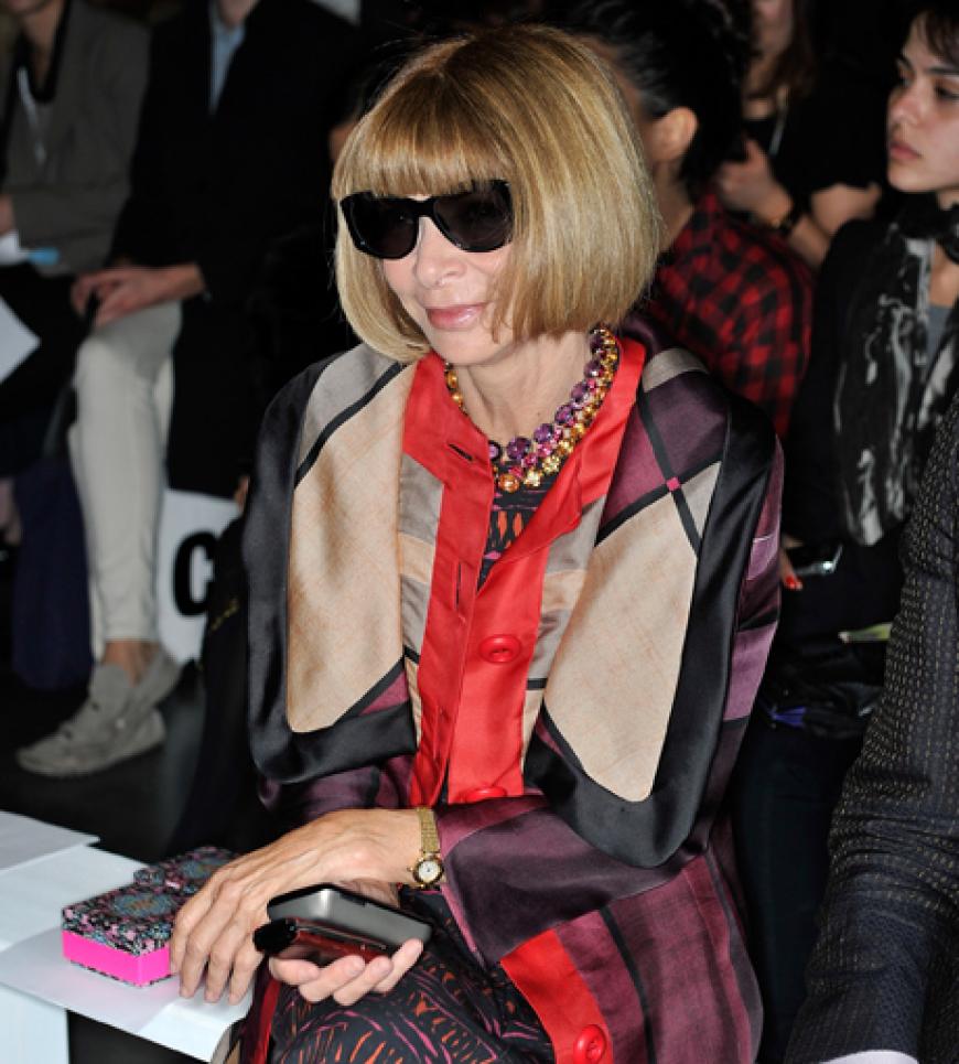 Durfte in der ersten Reihe nicht fehlen: Anna Wintour