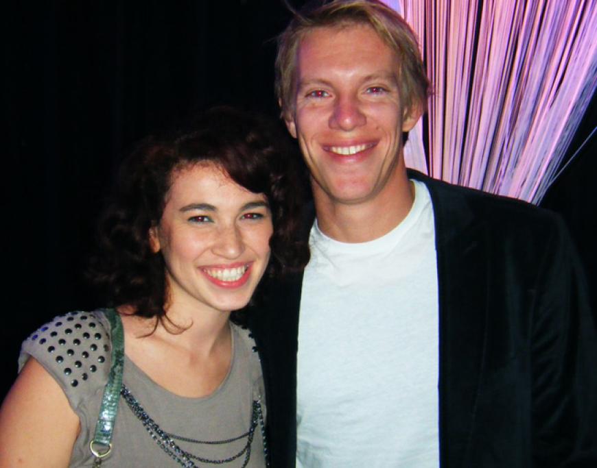 Edith und Moderator/Comedian Simon Gosejohann