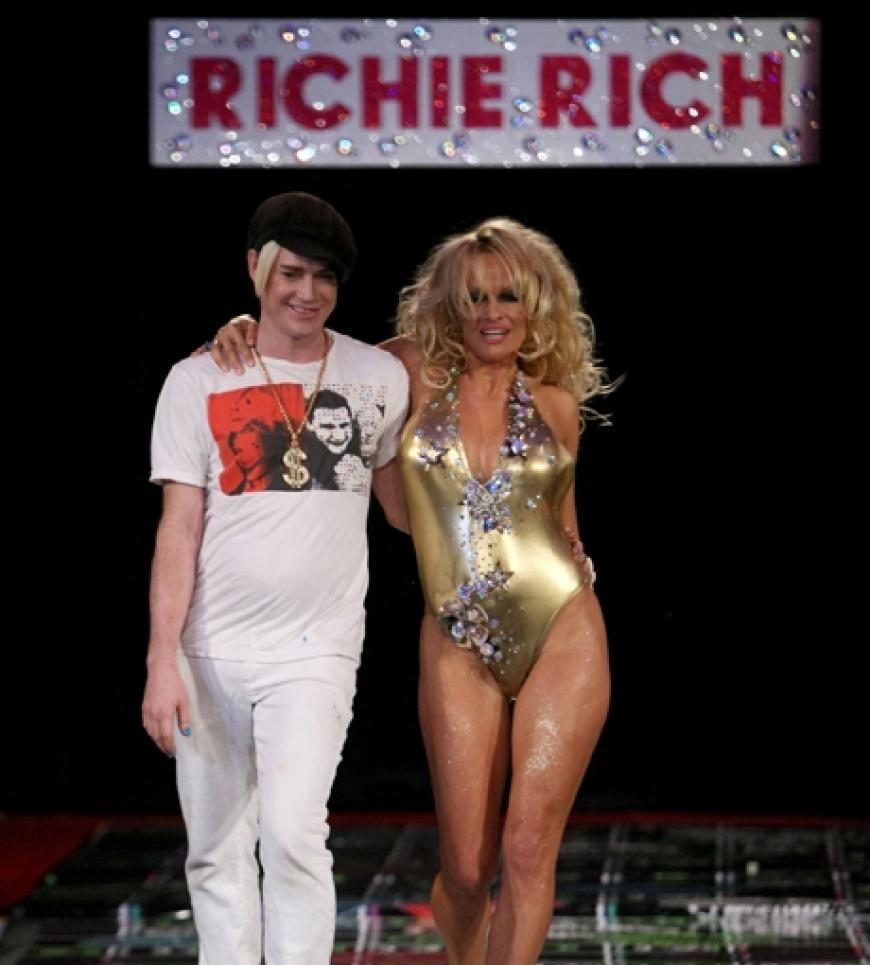 Pamela Anderson und Designer Richie Rich