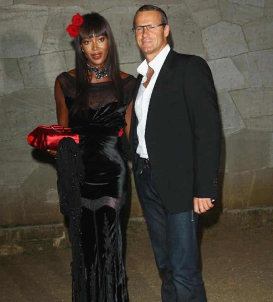 Noch mehr prominente Gäste: Topmodel Naomi Campbell kam mit ihrem russischen Freund Vladislav Voronin