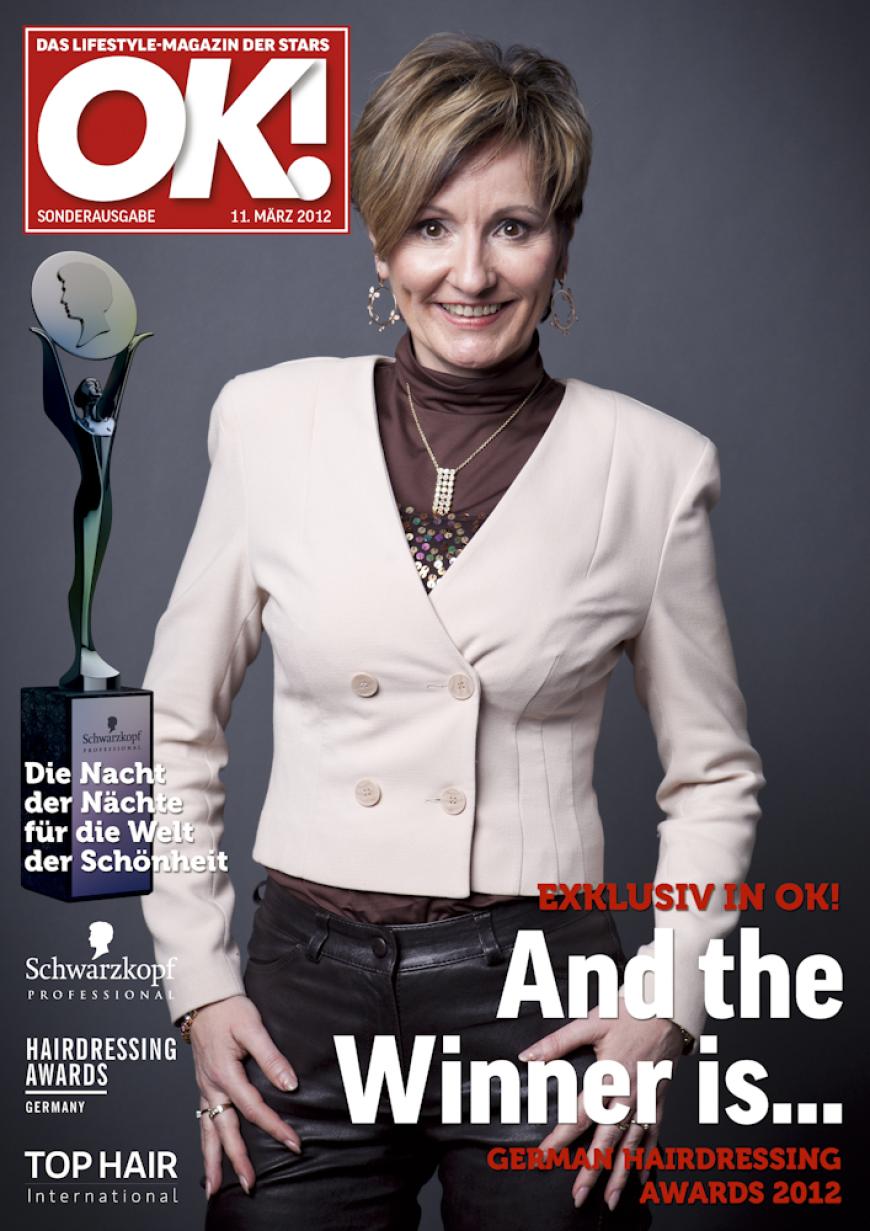 Einmal im Leben das Cover der OK! zieren! Für die Gäste des „German Hairdressing Award 2012“ wurde dieses Traum Wirklichkeit. Jeder Gast des Gala-Abends konnte an einem persönlichen OK! Fotoshooting teilnehmen - und die tollen Ergebnisse sehen Sie hier! Viel Spaß beim Durchklicken!