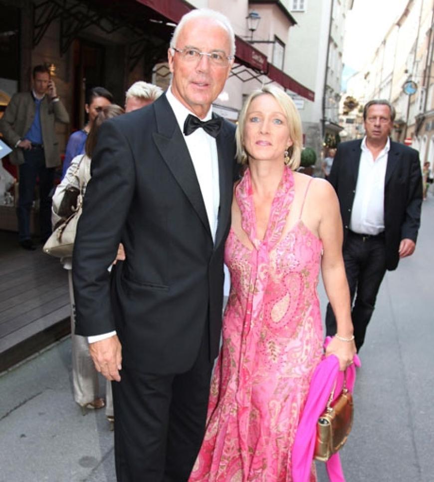 Franz Beckenbauer und seine Ehefrau Heidi