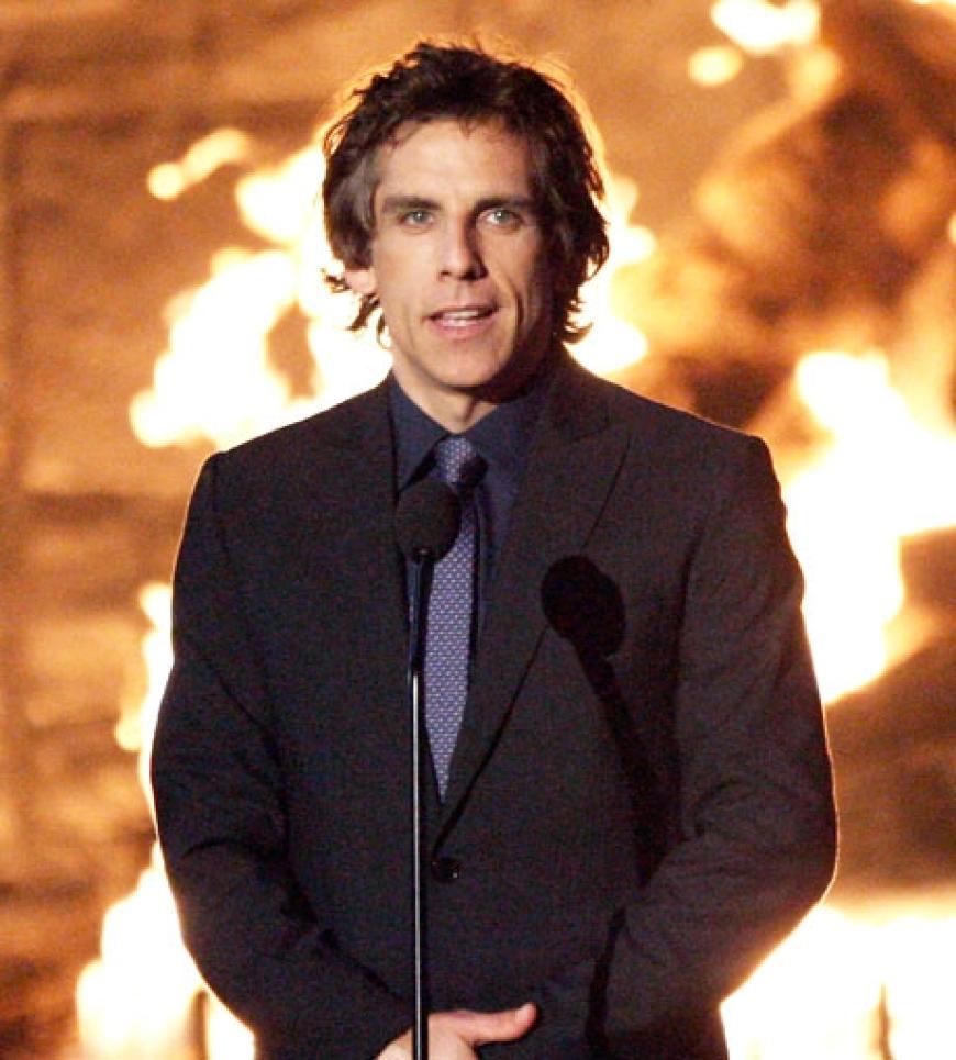 Ben Stiller mit Wallemähne übergab auch einen Preis