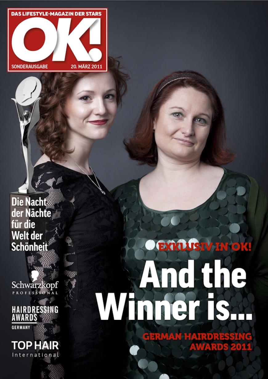 Einmal im Leben das Cover der OK! zieren! Für die Gäste des „German Hairdressing Award 2012“ wurde dieses Traum Wirklichkeit. Jeder Gast des Gala-Abends konnte an einem persönlichen OK! Fotoshooting teilnehmen - und die tollen Ergebnisse sehen Sie hier! Viel Spaß beim Durchklicken!