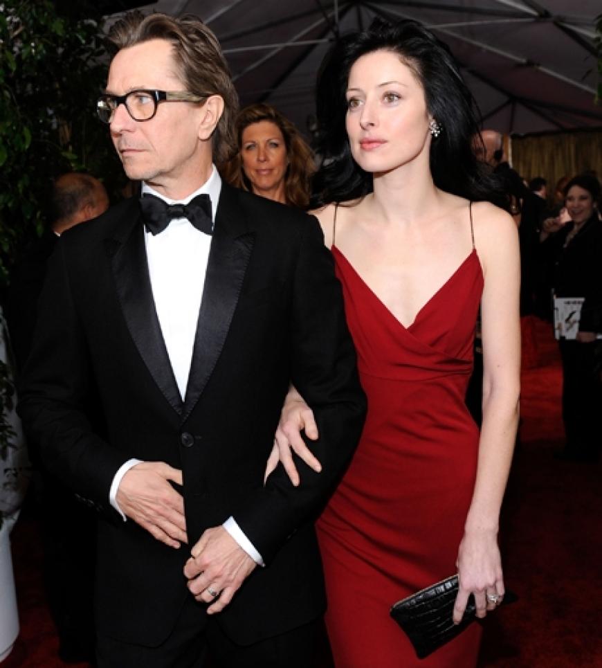Schauspieler Gary Oldman und seine Ehefrau Alexandra Edenborough.