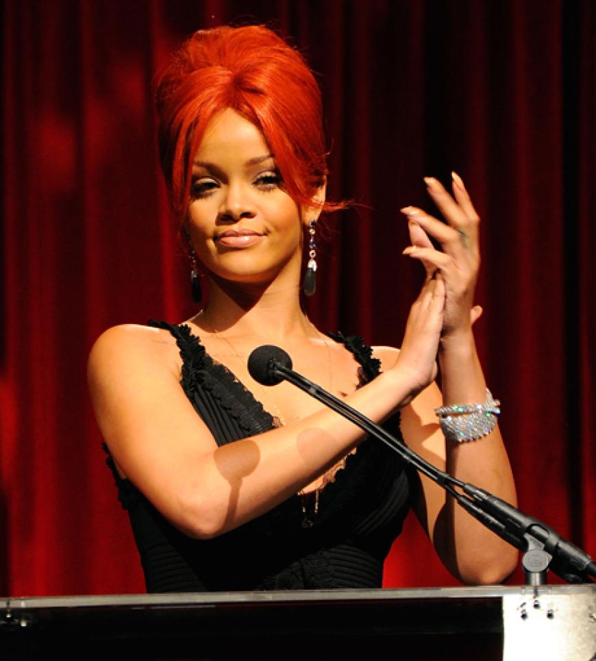 Rihanna hielt eine Rede