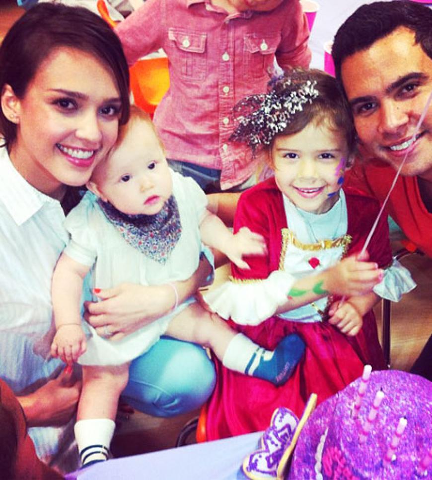 Cash warren, Jessica Alba und ihre Tochter Haven feiern den Geburtstag ihrer inzwischen vier Jahre alten Tochter Honor