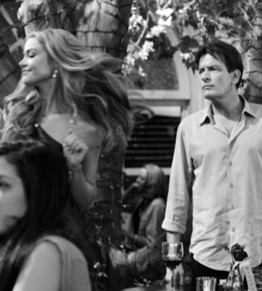 Charlie Sheen bei den Dreharbeiten zu seiner neuen Serie