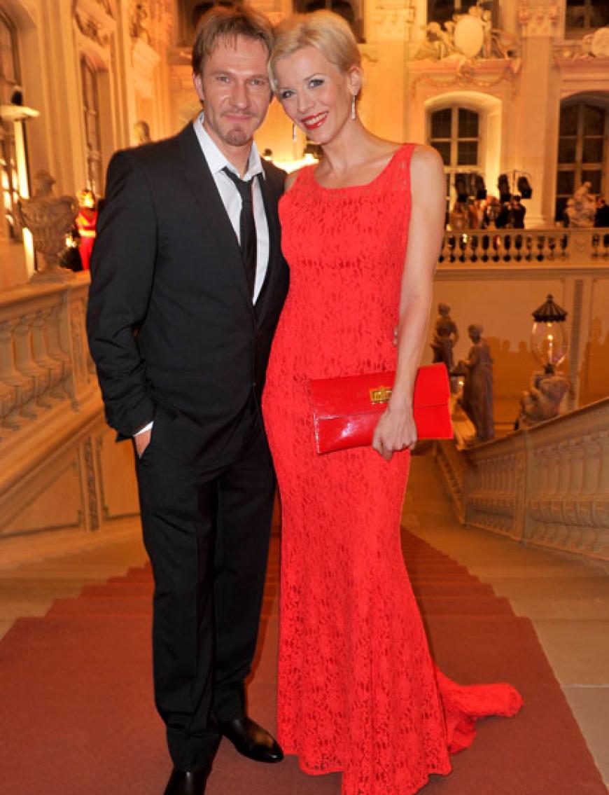 Thure Riefenstein posierte mit Eva Habermann (im Minx Abendkleid)