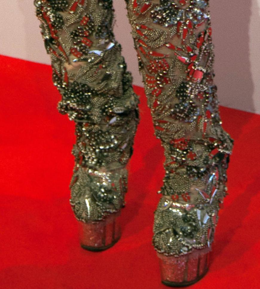 Die passenden High-Heels durften natürlich nicht fehlen