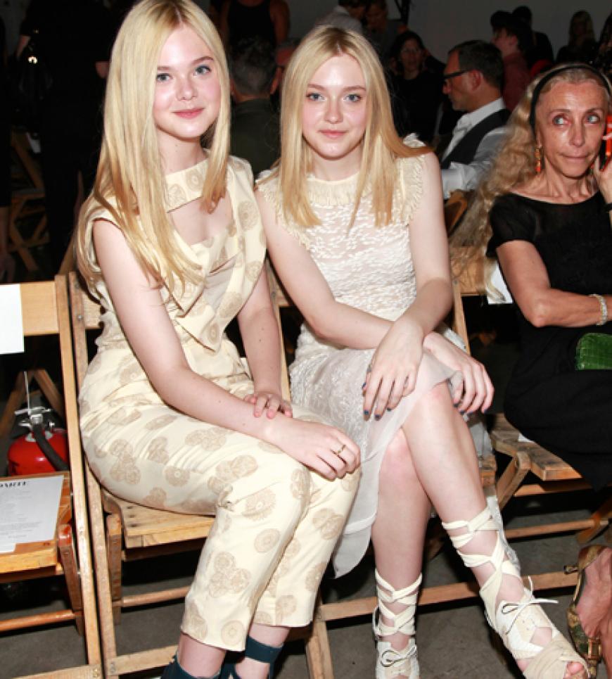 Elle und Dakota Fanning bei Rodarte