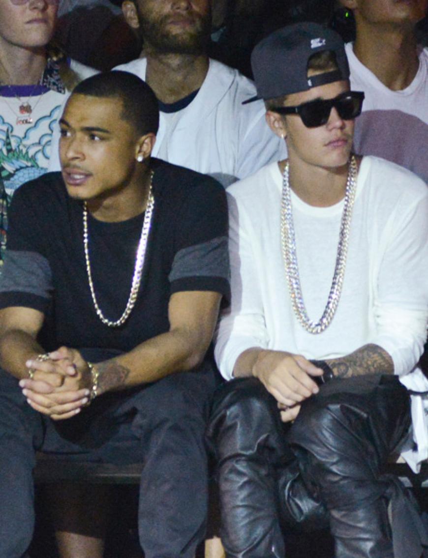 Justin Bieber bei der Show von Opening Ceremony