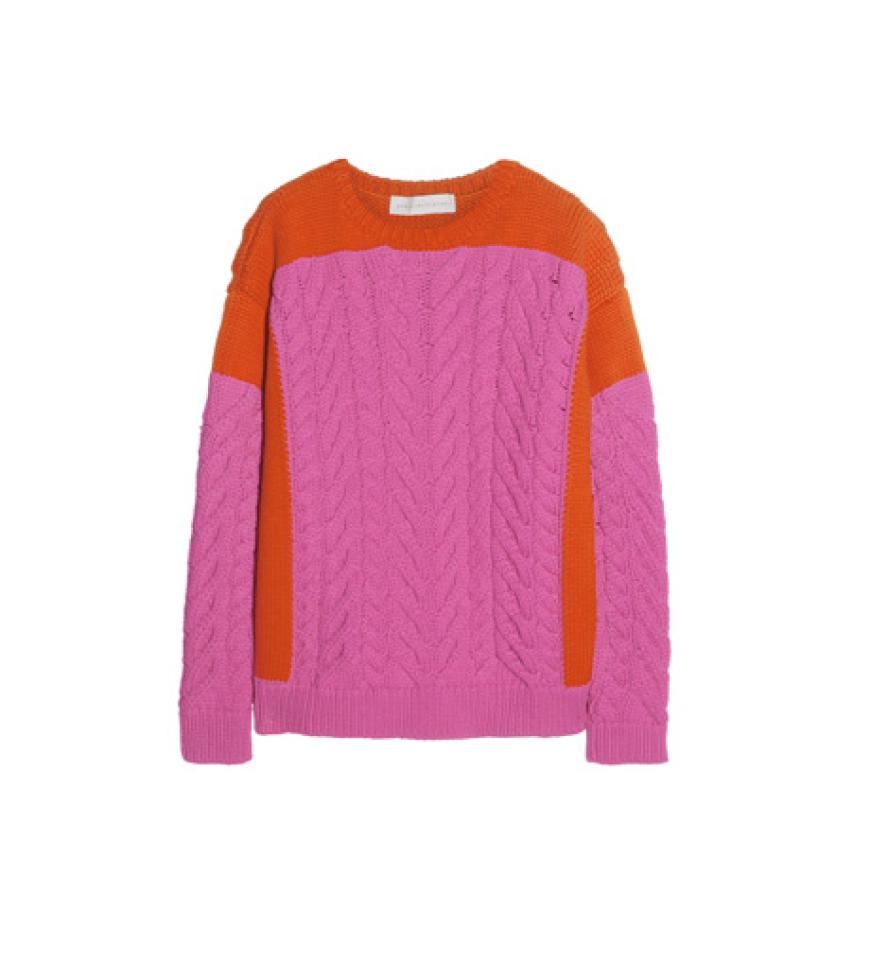 Grobstrick in bunt: Pullover von Stella McCartney, ca. 755 Euro
