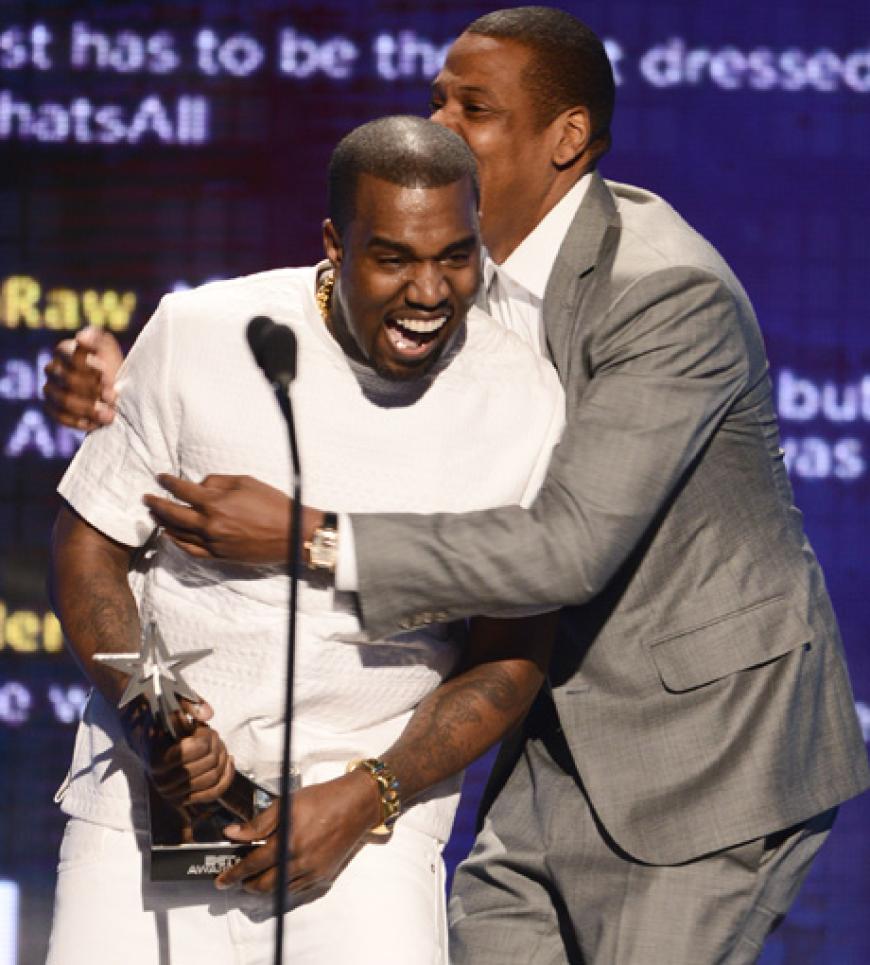 Haben den Musik-Thron schon längst bestiegen: Kanye West und Jay-Z freuten sich über die Preise