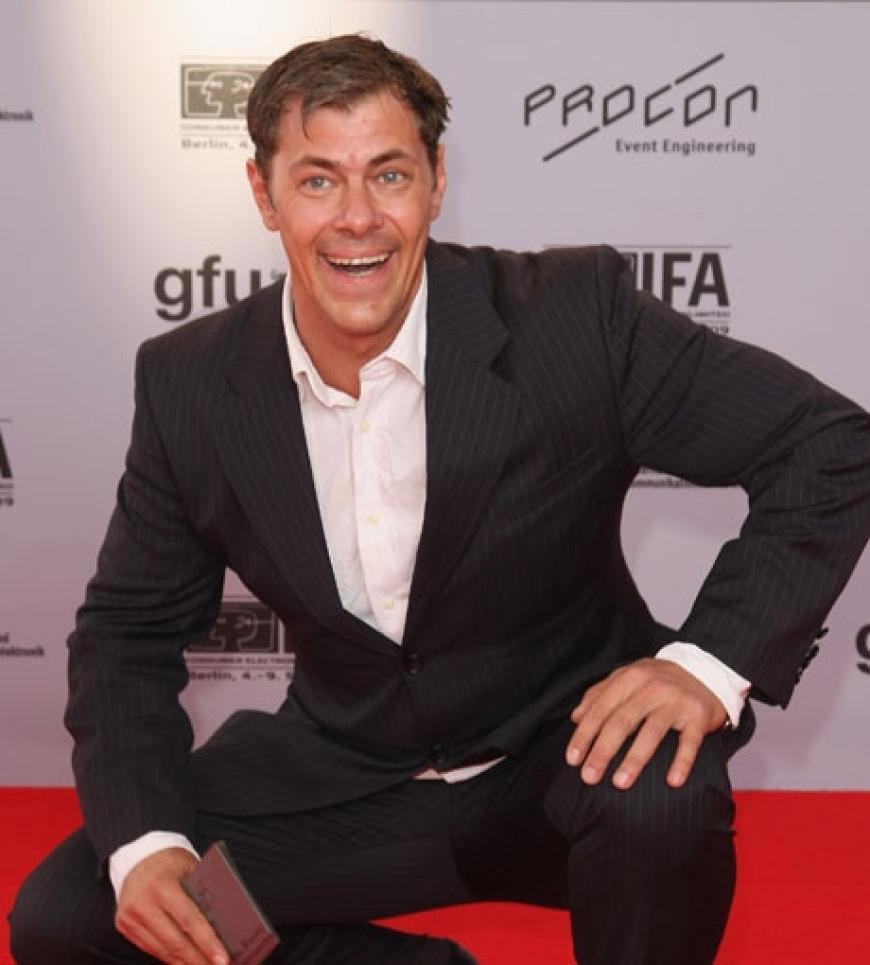 Sven Martinec zeigte seine gute Laune